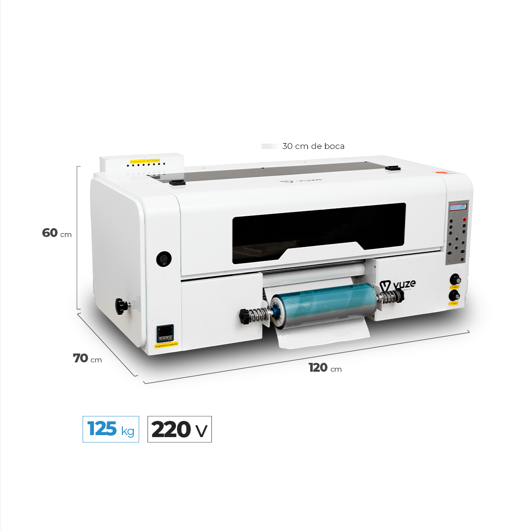 Medidas da impressora Vuze DTF UV 30 16Dual