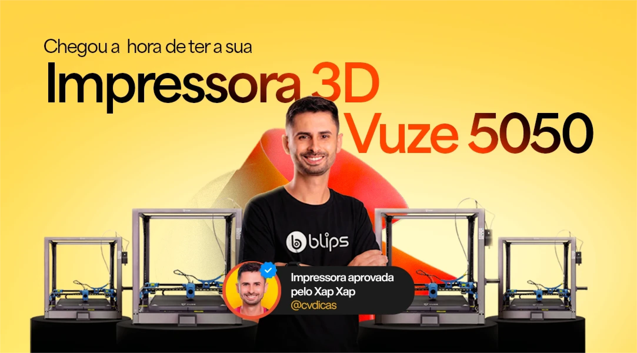 Chegou a hora de ter a sua Impressora 3D vUZE 5050